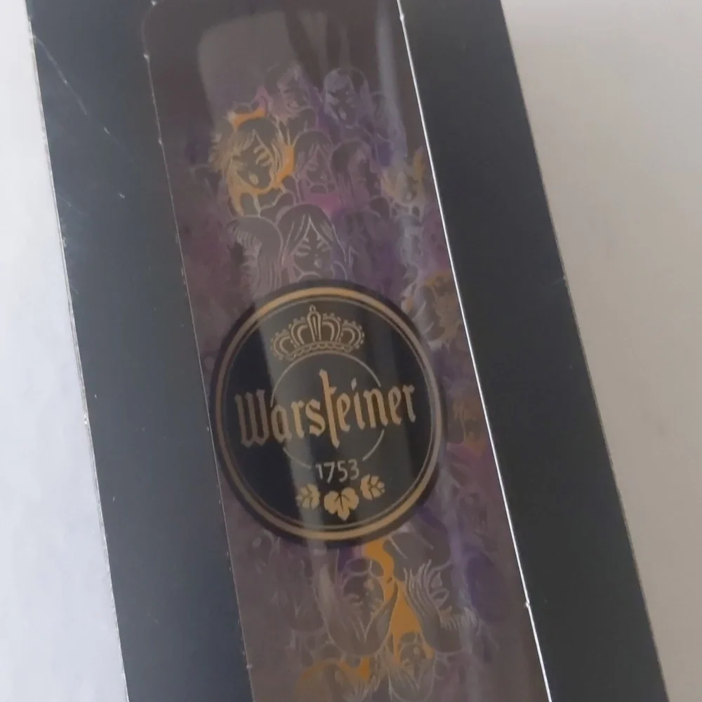 Warsteiner Art collection 2 Tall German Beer Tulip Glasses by Fafi. 2014